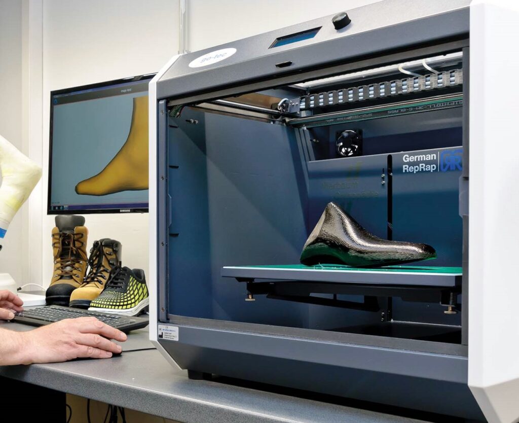 3D Leistendruck für orthopädische Einlagen